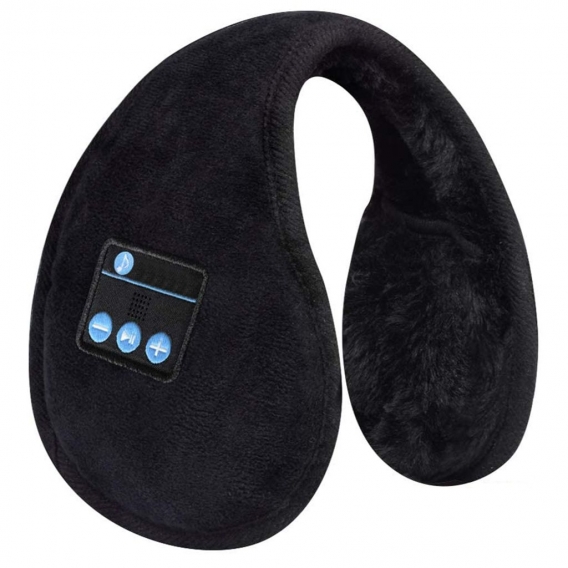 Ohrenschützer Kopfhörer Bluetooth Faltbare Ohrwärmer,Bluetooth V5.0 Kabellos Musik Over-Ear Headsets mit Mikrofon,Warme Gemütlic