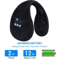Ohrenschützer Kopfhörer Bluetooth Faltbare Ohrwärmer,Bluetooth V5.0 Kabellos Musik Over-Ear Headsets mit Mikrofon,Warme Gemütlic
