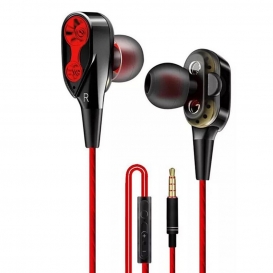 More about 3,5 mm Moving Coil Eisen Universal In-Ear-Kopfhörer mit HiFi-Stereo-Musik-Headset,rot