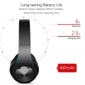 Wireless Kopfhörer Bluetooth5.0 Headset Stereo Noise Cancelling Over Ear Faltbar Schwarz + Blau