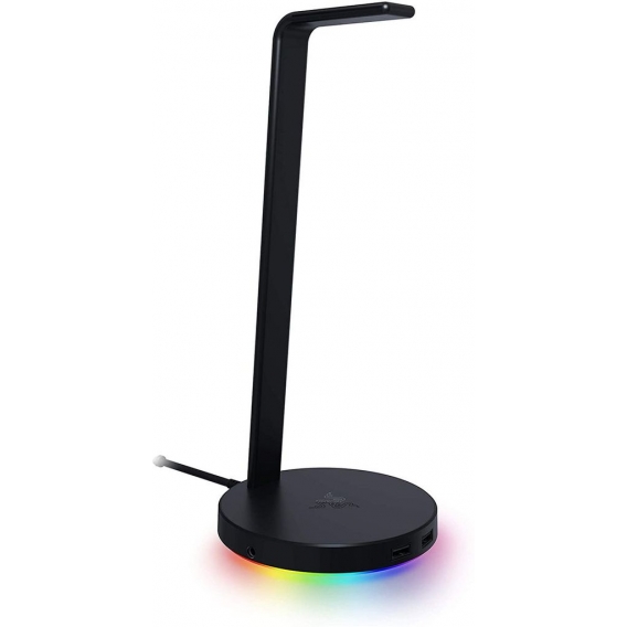 RAZER Base Station V2 Chroma Headset Stand with USB Hub and RGB Lighting (with 7.1 Surround Sound, Integrated Headphone Holder, 