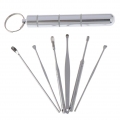 6 Pcs Ohr Pick Ohrenschmalz Entfernung Kit Ohr Reinigung Werkzeug Set, ohr Curette Ohr Wachs Entferner Werkzeug mit Portable Sto