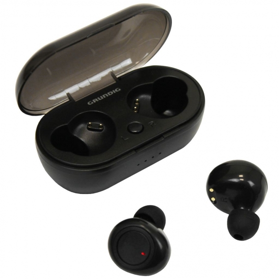 Grundig Bluetooth In-Ear-Kopfhörer mit Ladestation in 2 Farben, Farbe:Schwarz