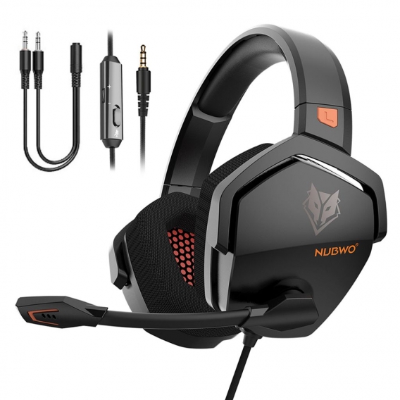 NUBWO N16 Over Ear Gaming Headset Noise Cancelling Kopfh?rer mit Mikrofon 3,5 mm Kabelgebundener Gaming Kopfh?rer fš¹r PS4 PC Co