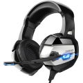 ONIKUMA K5 Gaming Headset mit Mikrofon PC Gamer 3,5 mm Stereo-Kopfhoerer Geraeuschunterdrueckung ueber Ohr Ohrmuscheln Kompatibe