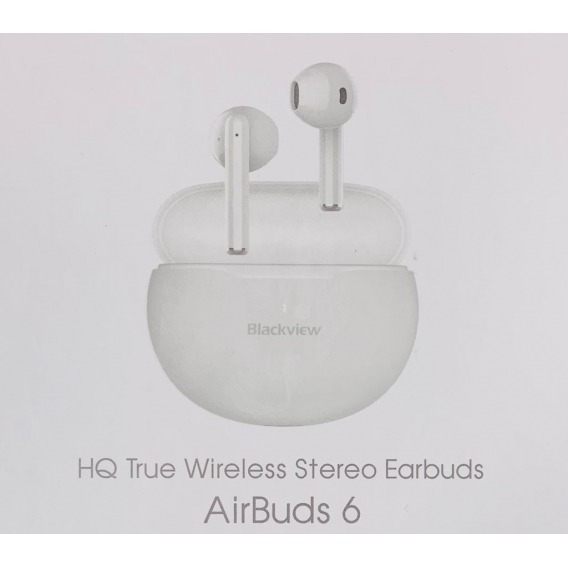 Blackview AirBuds 6 earphones Stereo Bluetooth Headset weiß