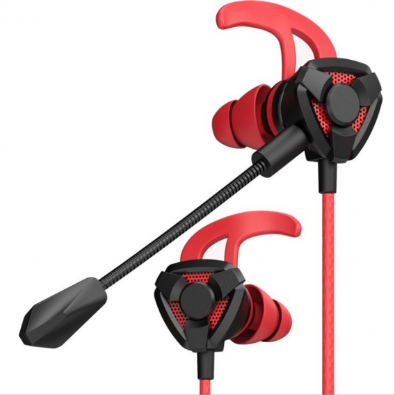 In Ears Kopfhörer mit Verstellbarem Mic, 10MM Wired Earbuds Gaming Earphones Ohrhörer für PS4, Xbox, PC, Laptop, Mobile Phone