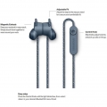 Urbanears Jakan Bluetooth Slate Blue - In-Ear Bluetooth Kopfhörer (1-Tasten-Fernbedienung, Mikrofon, Magnetische Ohrhörer)