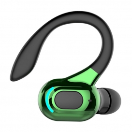 More about Kopfhörer-Ohrbügel Bluetooth 5.2 Sport-Headset für Radfahren Bürosport im Freien - Schwarz Grün Farbe Schwarz Grün