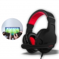 NUBWO U3 3.5mm Stereo Gaming Kopfhörer auf Ohr Headset mit Mikrofon für PS4 PC neue Xbox One Computer Handy【Schwarz】