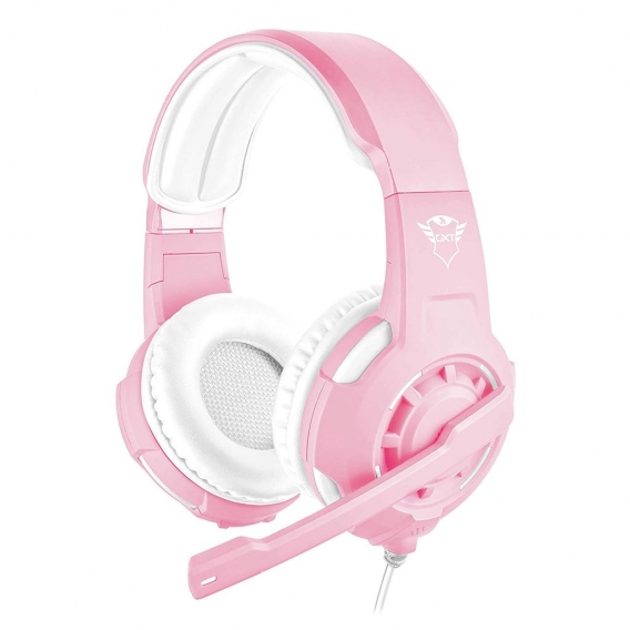 Trust GXT 310P Radius - Kopfhörer - Kopfband - Gaming - Pink - Weiß - Binaural - 1 m Trust