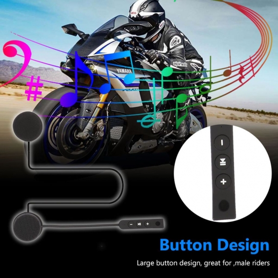 Bluetooth 4.0 Wiederaufladbarer Motorradhelm-Headset-Lautsprecher Mit Mikrofon