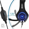 Gaming Headset mit Mikrofon für PC/ PS4/ Xbox one/Playstation 4 (blau)