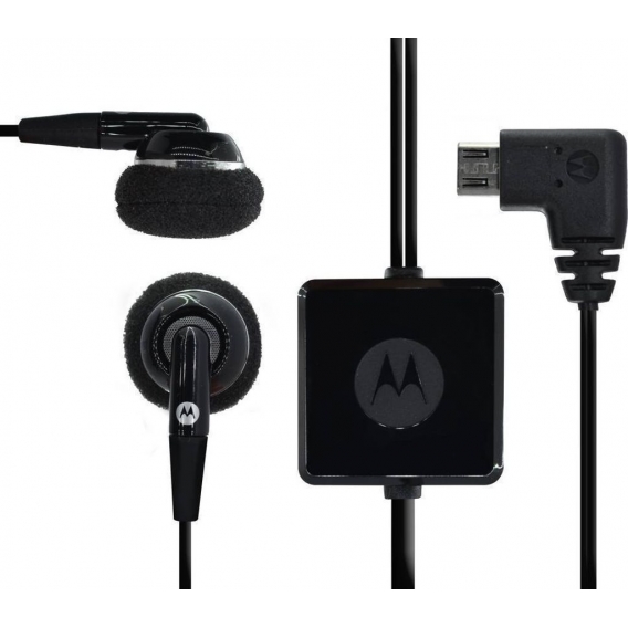 Motorola SYN1458B Kopfhörer Headset Mikrofon Schwarz Micro-USB Anschluss Neu