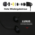 Bluetooth Kopfhörer, kabelloses Bluetooth 4.0-Halsband Headset mit einziehbaren Ohrhörern, schweißfeste Sport Kopfhörer mit Gerä