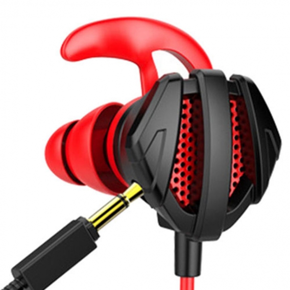 Gaming-in-Ear-Headset Noise Cancelling-Kopfhörer mit Mikrofon Leichte Kopfhörerhelme Kabelgebundene Gaming-Ohrhörer für Office-H