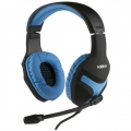 Konix 61881187303, Gaming, Kopfhörer, Kopfband, Schwarz, Blau, Binaural, Verkabelt