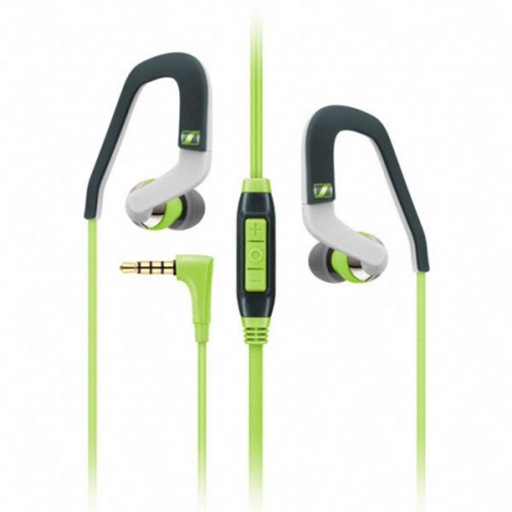 Sennheiser OCX 686i In-Ear-Sportkopfhörer mit Ohrbügel - Apple iOS, grün/schwarz