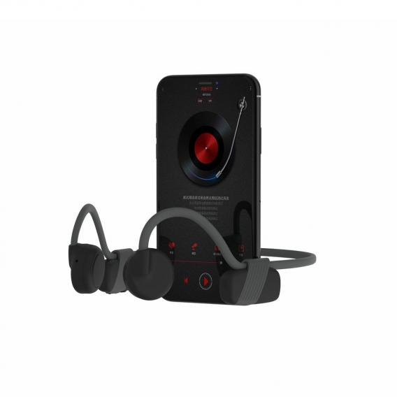 BH318 Bluetooth 5.0 Knochenleitungskopfhoerer Drahtloses Headset Schweissfester Sportkopfhoerer Freisprecheinrichtung mit Mikrof