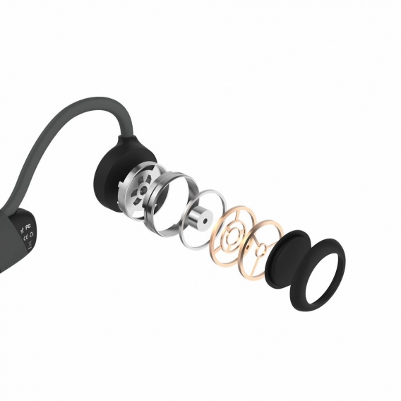 BH318 Bluetooth 5.0 Knochenleitungskopfhoerer Drahtloses Headset Schweissfester Sportkopfhoerer Freisprecheinrichtung mit Mikrof