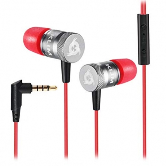 KLIM Fusion K1 3.5mm High Quality Audio In-Ear Kopfhörer rot