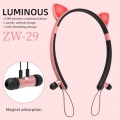 Katze Ohr Kopfhörer auf-Ohr Drahtlose Stereo Kinder Headset Bluetooth 5,0 Kopfhörer mit Mic/LED Licht Kompatibel mit smartphones