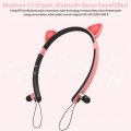 Katze Ohr Kopfhörer auf-Ohr Drahtlose Stereo Kinder Headset Bluetooth 5,0 Kopfhörer mit Mic/LED Licht Kompatibel mit smartphones