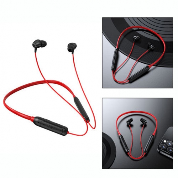 Bluetooth 5,1 Kopfhörer, Sport Drahtlose Headsets Neckband Magnetische Bluetooth Kopfhörer in-Ohr Ohrhörer Gebaut-in Mic Farbe S