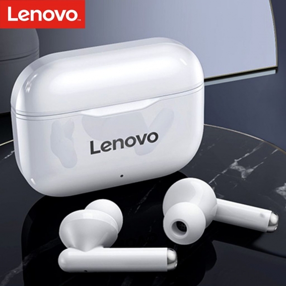 Lenovo LivePods LP1 Flaggschiff Premium Edition True Wireless Earbuds BT 5.0 Kopfhoerer Stereo-Ohrhoerer mit Doppelmembran Dual 