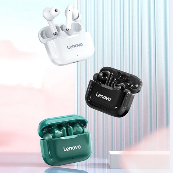 Lenovo LivePods LP1 Flaggschiff Premium Edition True Wireless Earbuds BT 5.0 Kopfhoerer Stereo-Ohrhoerer mit Doppelmembran Dual 