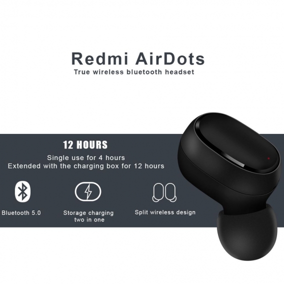 Xiaomi Redmi Airdots 5.0 Mini TWS Ohrhörer Kabellos Mic Bluetooth Kopfhörer