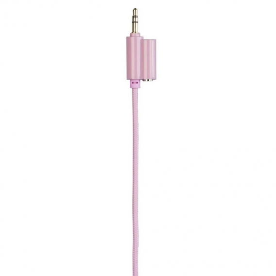 Thomson HED8100P Kinderkopfhörer mit Kabel Lautstärkebegrenzung Share-Plug Rosa