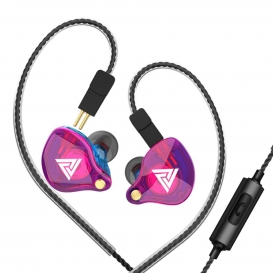 More about QKZ VK4 3,5-mm-Kabelkopfhörer In-Ear-Sport-Headset Moving-Coil-Musikkopfhörer In-Line-Steuerung mit abnehmbarem, ersetztem Kabel