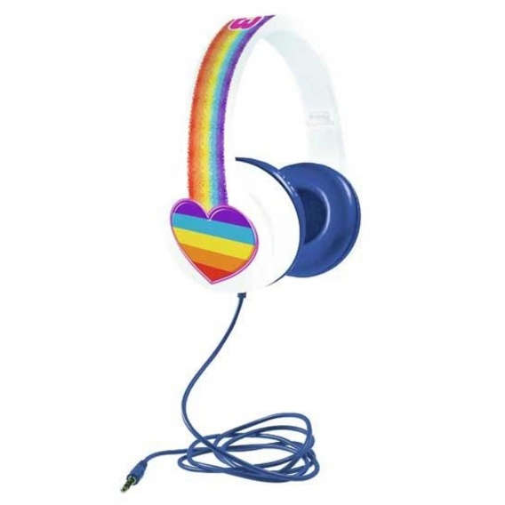 Studio 100 kopfhörer K3 Regenboog junior 85 dB weiß/blau