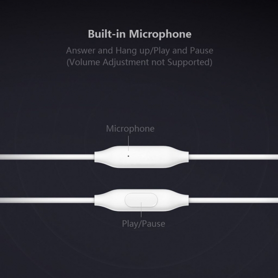 Xiaomi In-Ear-Kopfhoerer Frische Version 3.5mm Plug Balance Daempfungssystem Ohrhoerer Eingebautes Mikrofon Beantworten von Anru