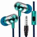 Modischer 3,5-Mm-Stereo-Superbass-Kopfhörer Mit Geflochtenem In-Ear-Headset Mit Mikrofon