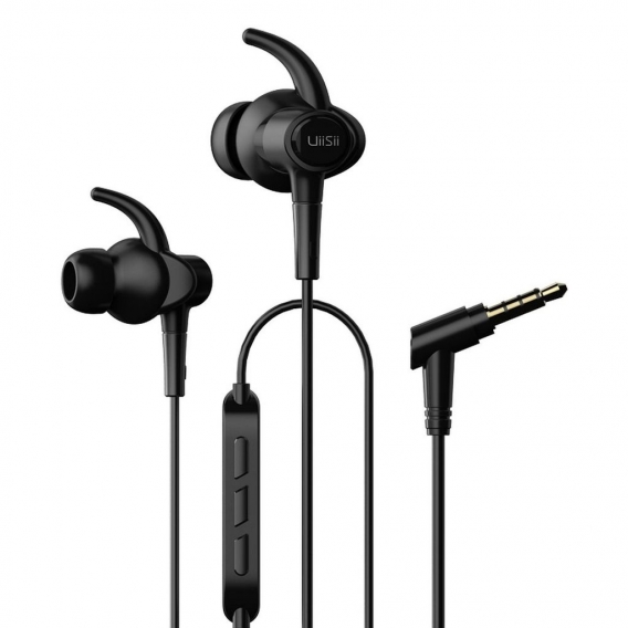 UiiSii Hi-710 Hi-Res Kopfhörer Dual Dynamic Driver Ohrhörer In-Ear mit Mikrofon, tiefer Bass Premium Sound Hi-Fi Headset Klinke 