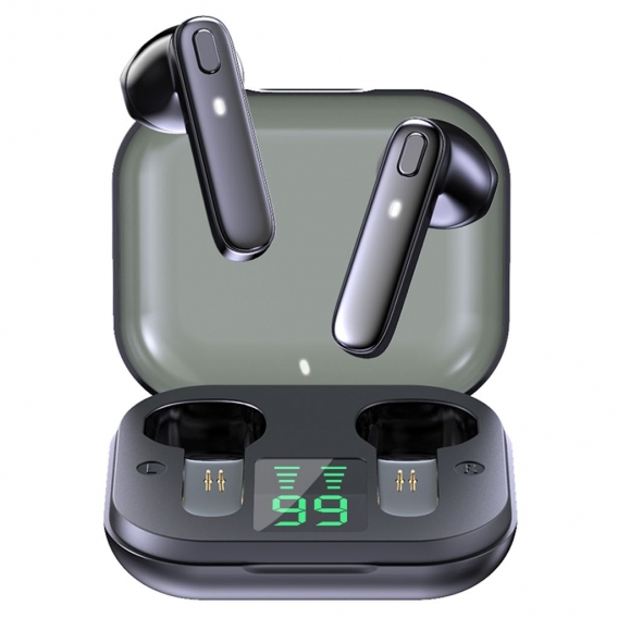 R20 True Wireless-Ohrhoerer Semi-in-Ear-BT-Ohrhoerer mit Stereo-Sound Wasserdichte Sport-Ohrhoerer mit LED-Digital-Display-Heads