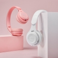 Wireless Bluetooth Kopfhörer Headset Über Ohr Klapp, Batterie Kapazität 150mAh, mit Tiefen Bass Farbe Rosa