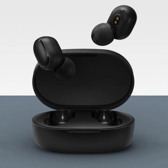 Xiaomi Redmi Airdots S TWS BT 5.0 Kopfhoerer DSP Noise Cancelling Auto-Pairing In-Ear-Sport-Ohrhoerer mit Ladekoffer Schwarz