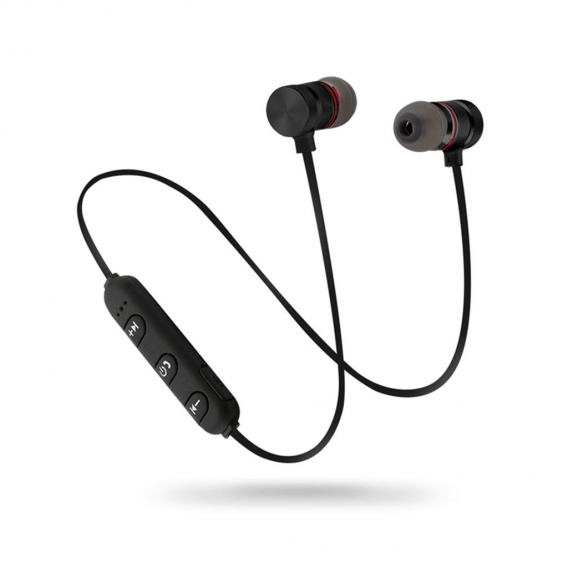 S5 Wireless Earphones Magnetic Stereo Bass Headsets Schnurloses Headset Sport-Ohrhörer mit Mikrofon【Schwarz】