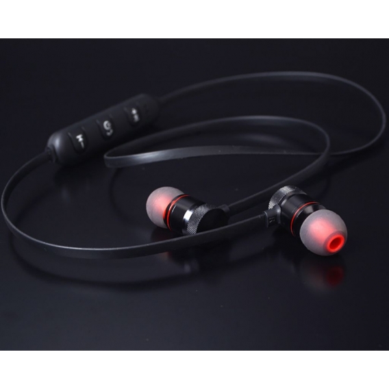 S5 Wireless Earphones Magnetic Stereo Bass Headsets Schnurloses Headset Sport-Ohrhörer mit Mikrofon【Schwarz】