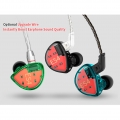 KZ ES4 Hybrid HiFi Bassy In Ear Kopfhörer / Ohrhörer / Ohrhörer mit Mikrofon mit Kabel 104dB Farbe Cyan