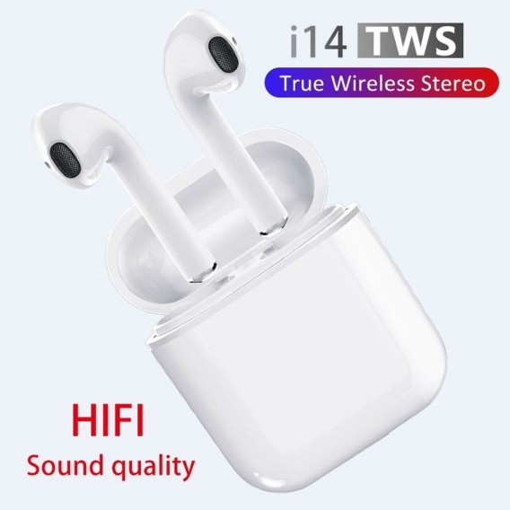 i14 Drahtlose Kopfhörer Touch 8 Pin Charging Port TWS Binaural Call V5.0 Bluetooth Earphone