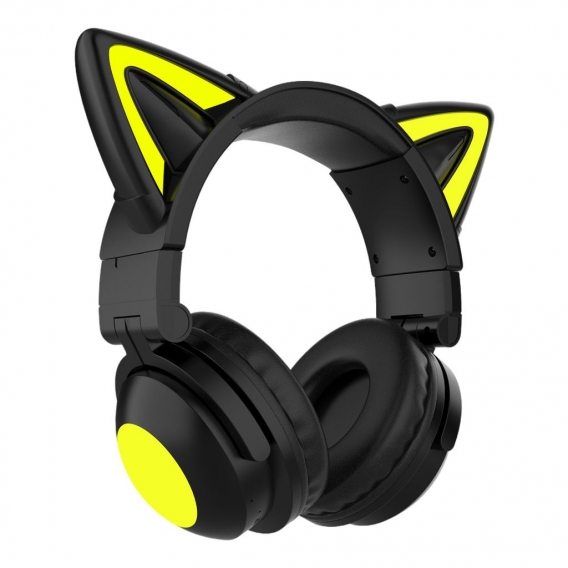 Cat Ear Wireless Bluetooth Headset Kopfhörer Kopfhörer Ohrhörer Neu Farbe Schwarz