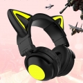 Cat Ear Wireless Bluetooth Headset Kopfhörer Kopfhörer Ohrhörer Neu Farbe Schwarz