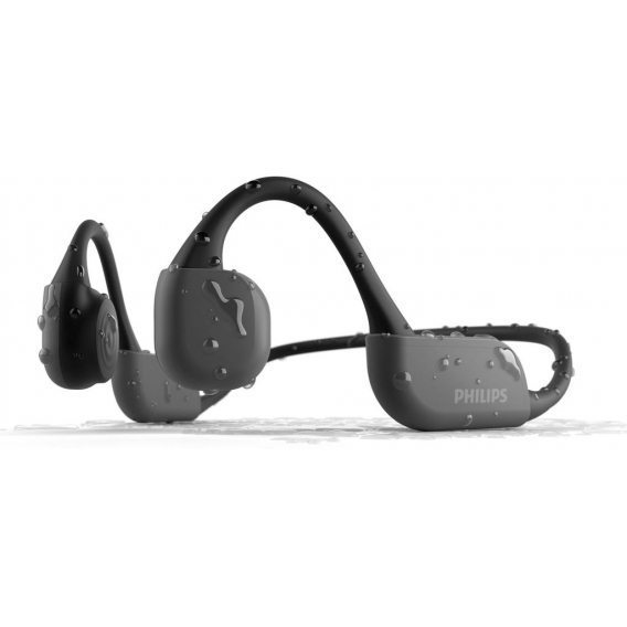 Philips A6606BK Bügelkopfhörer Headset-Funktion Bluetooth kabellos schwarz