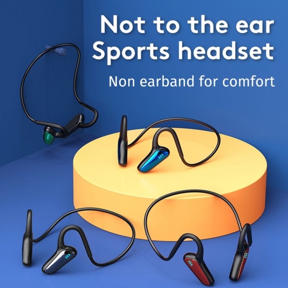 M-D8 Knochenleitungskopfhörer Drahtlose Bluetooth-Stereo-Kopfhörer Sport-Headset (Rot)