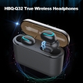 HBQ-Q32 Echte Drahtlose Bluetooth Kopfhörer In-Ear-Sport-Ohrhörer Stereo-Musik Ohrhörer Bluetooth 5.0 1500mAh Ladebox Notladung【