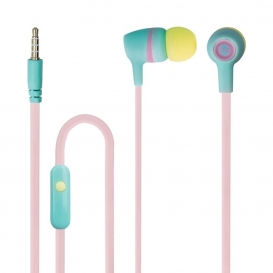 More about Forever Stereo Kopfhörer juicy" In-Ear Headset mit Mikrophon 3,5 mm Aux Farbe: Rosa-Grün-Gelb"